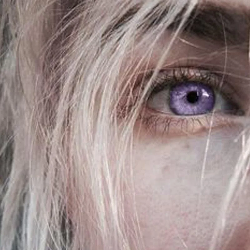 Natural glitter purple (12 months) contact lenses