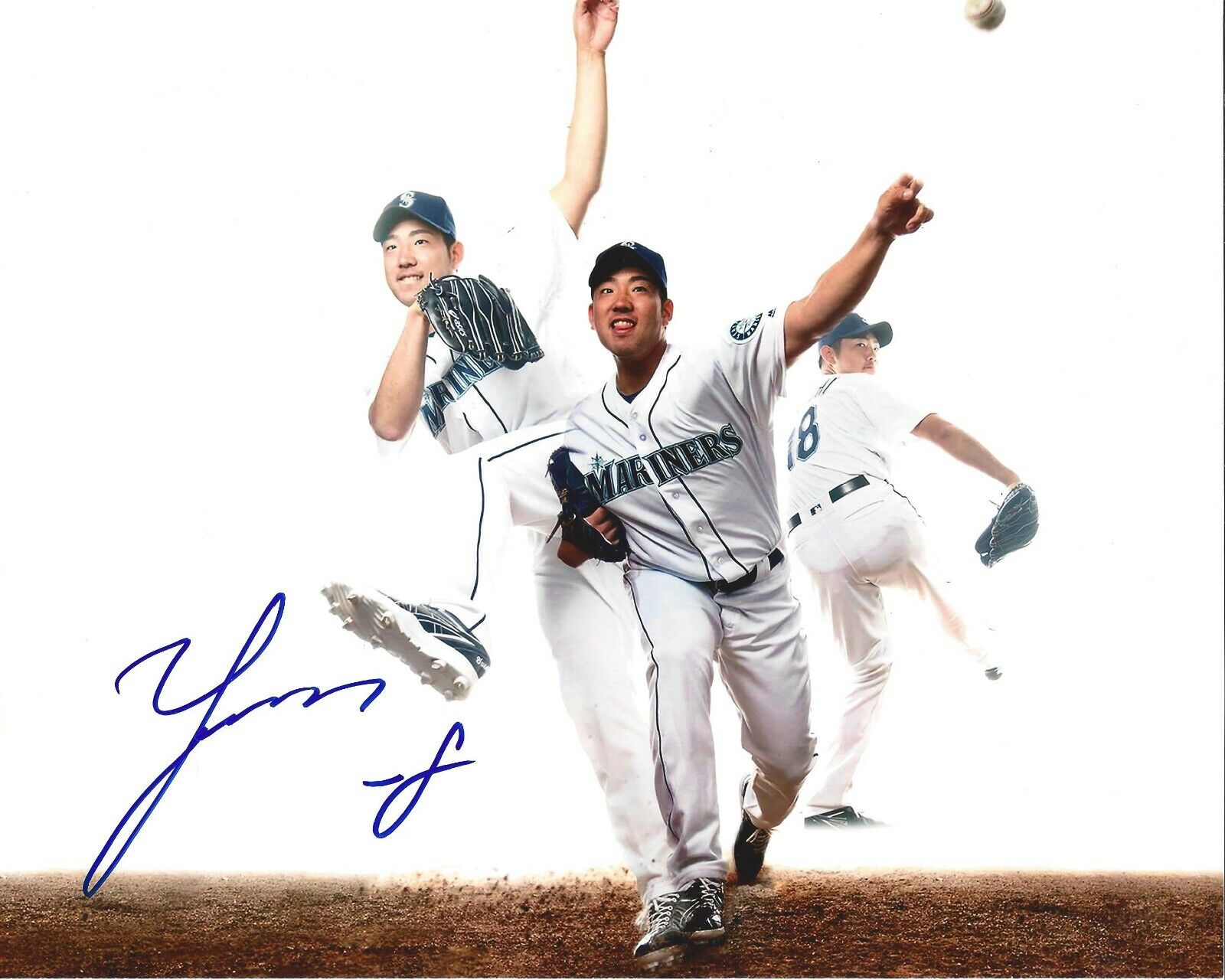 Yusei Kikuchi Autographed 8x10 Ichiro Japan Seattle MarinersA526