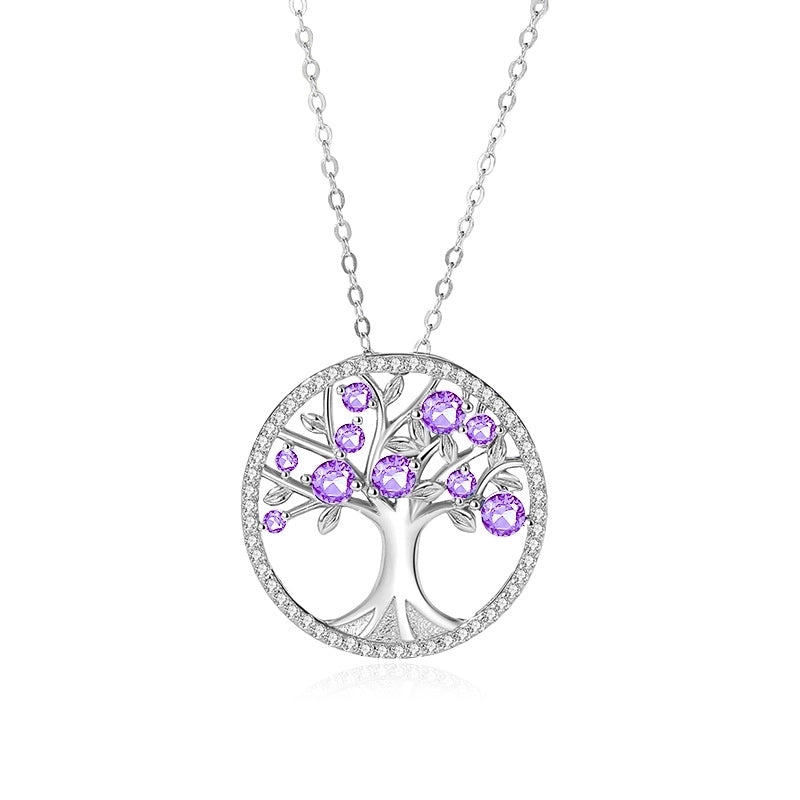 925 Sterling Silver Life Tree Pendant Necklace