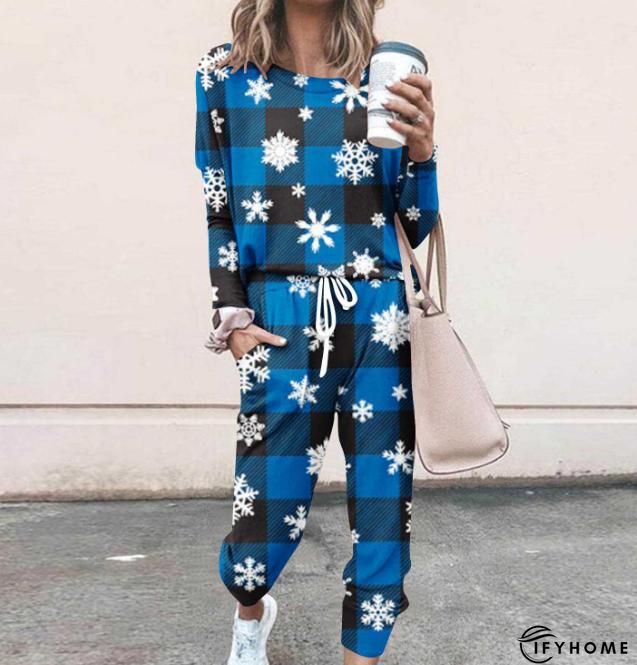 Christmas V-Neck Casual Two Piece Sets | IFYHOME