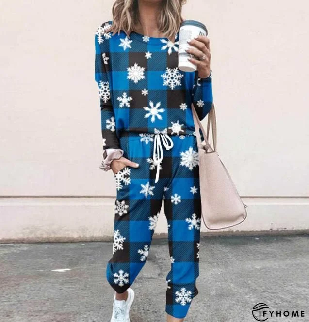 Christmas V-Neck Casual Two Piece Sets | IFYHOME