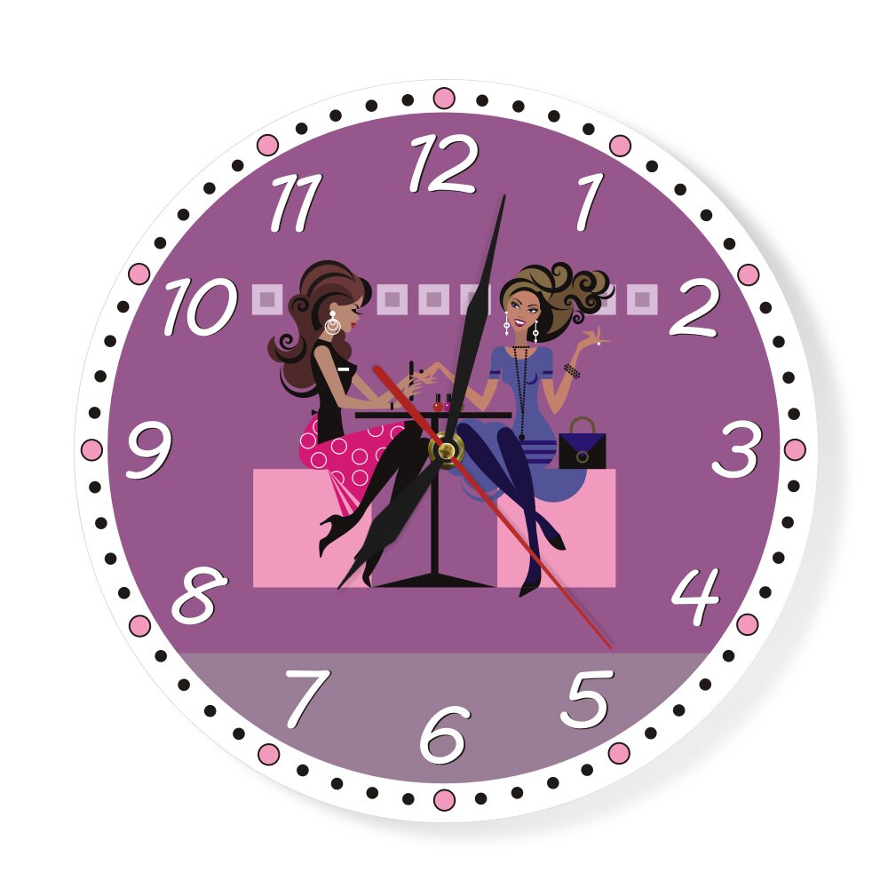 

Custom Beauty Salon Spa - Frameless Acrylic Wall Clock, 501 Original