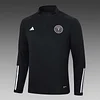 2023/2024 Inter Miami Half-Pull Training Suit Black Football Jersey 1:1 Thai Quality Set