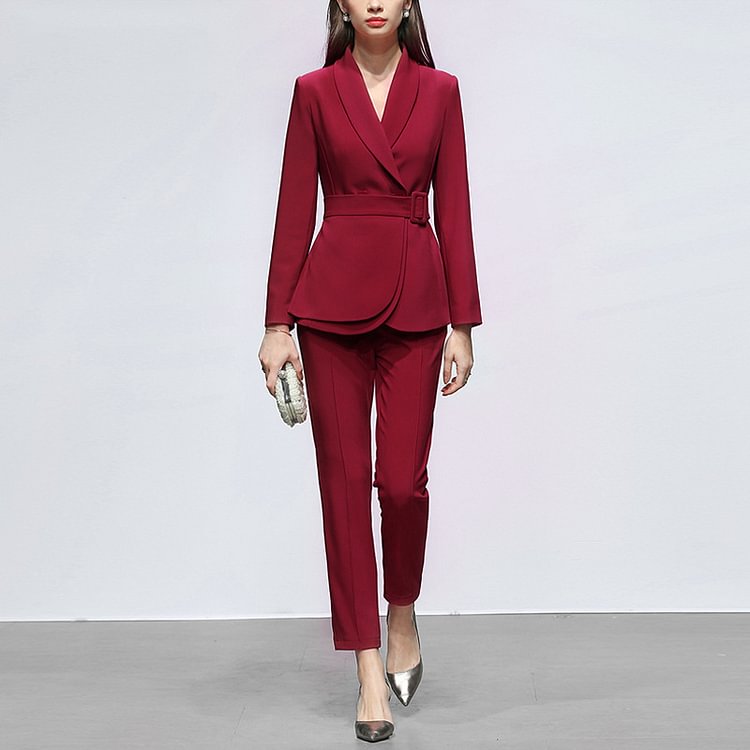Fashion Business Suit And Pant Trousers Two-piece