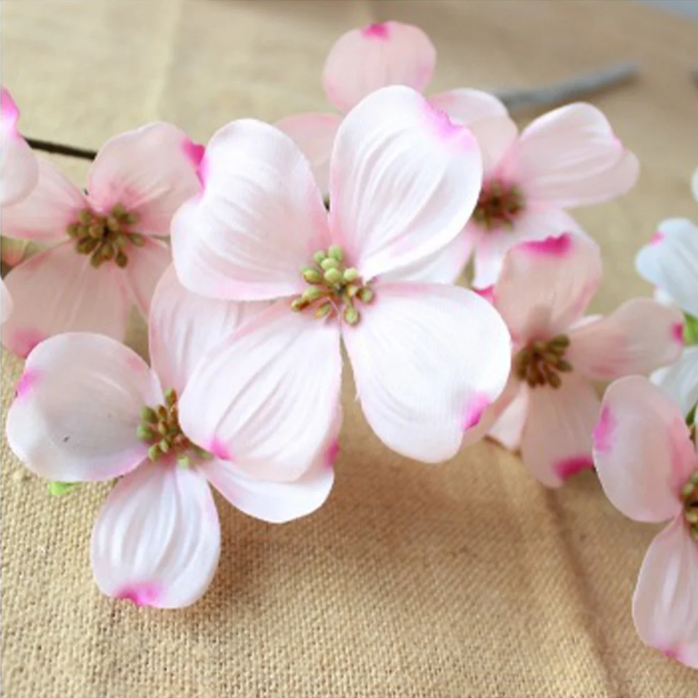 Cream Faux Dogwood Spring Branch - 33"