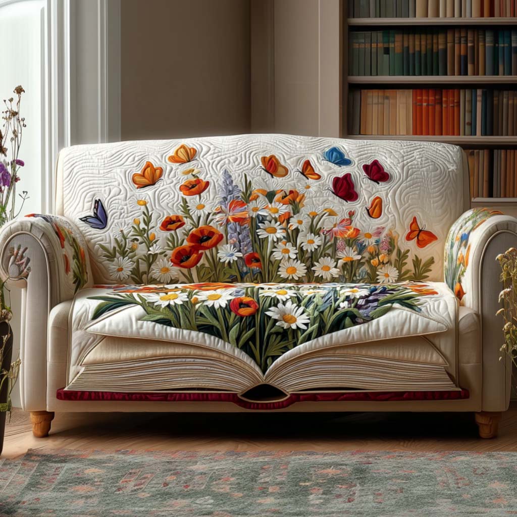 Cozy Chapters Quilted Sofa Cover NCU0NT11441 everthome