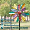 Colorful Dahlia Wind Spinner