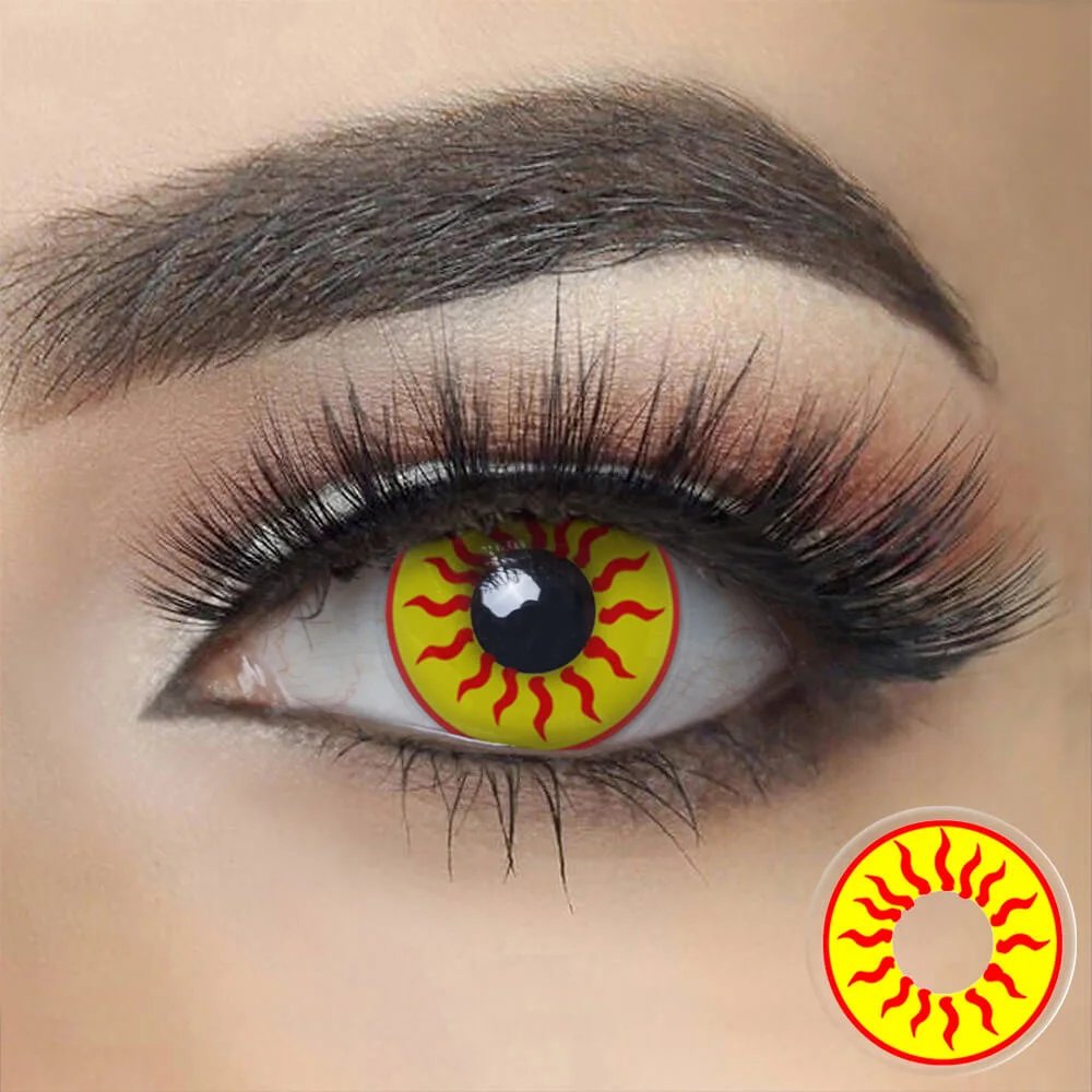 Fire Werewolf Halloween Cosplay Contacts