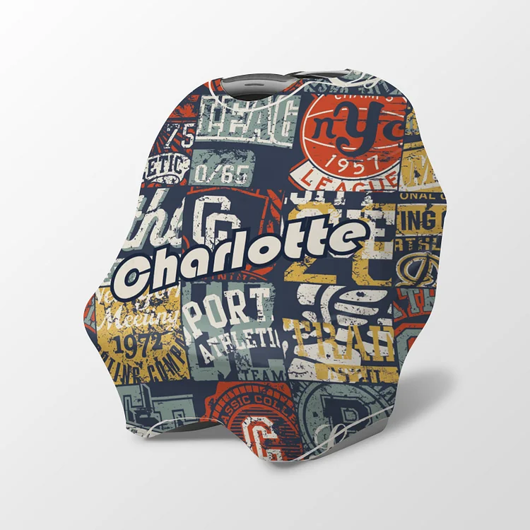 Personalized Sports Baby Car Seat Canopy| Canopyl246