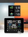 Wireless Weather Station with Humidity Atomic Clock Air Pressure for Patio House