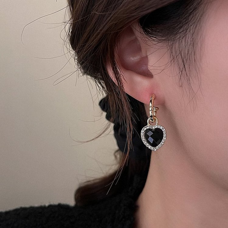 Black Love Earrings