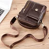 BAIGIO Men's Leather Shoulder Bag Vintage Men Cross Body Bag Sling Crossbody Handbag for Hanging Classic Casual Top Handle Bag for Business Work Travel