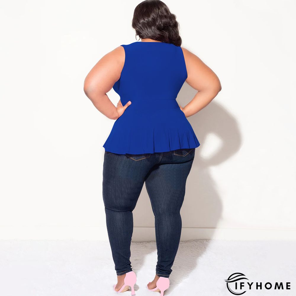 Solid Color V Neck Sleeveless Tie Fashion Summer T-Shirt Top | IFYHOME