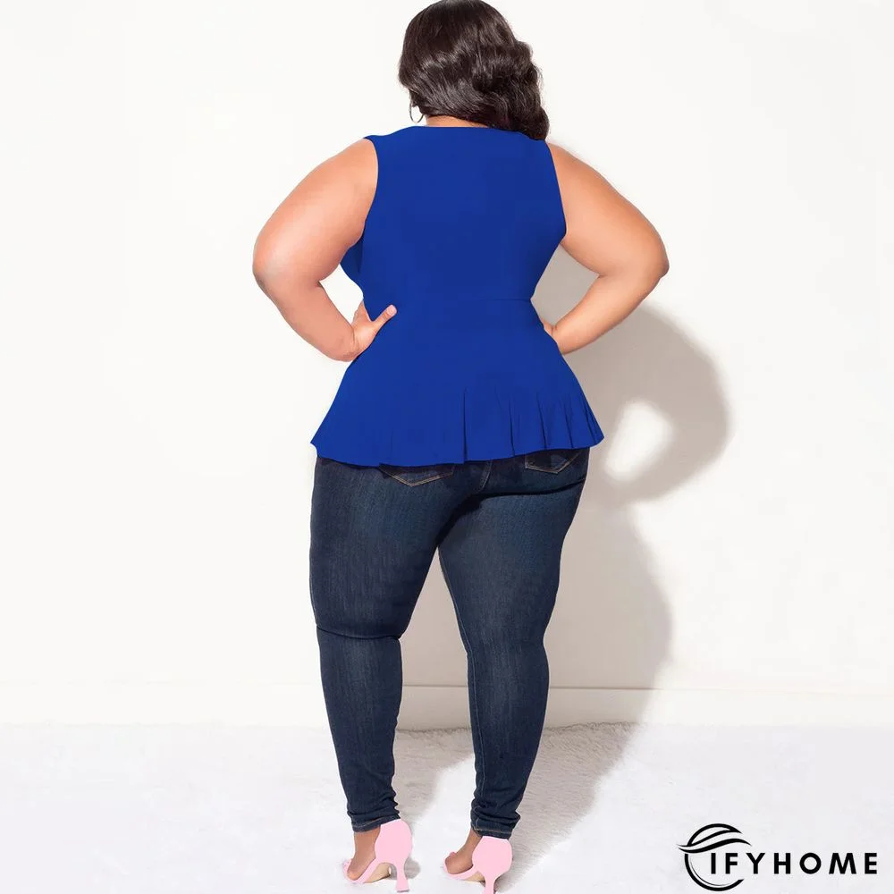 Solid Color V Neck Sleeveless Tie Fashion Summer T-Shirt Top | IFYHOME