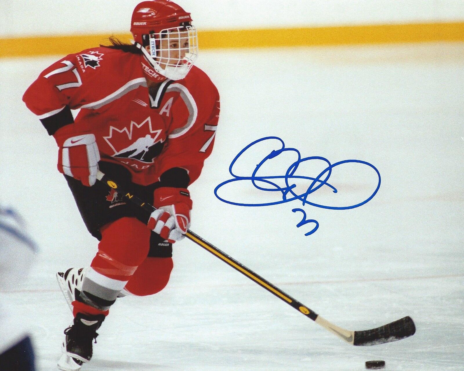 Cassie Campbell Signed 8x10 Photo Poster painting Team Canada Women's Hockey Autographed COA D