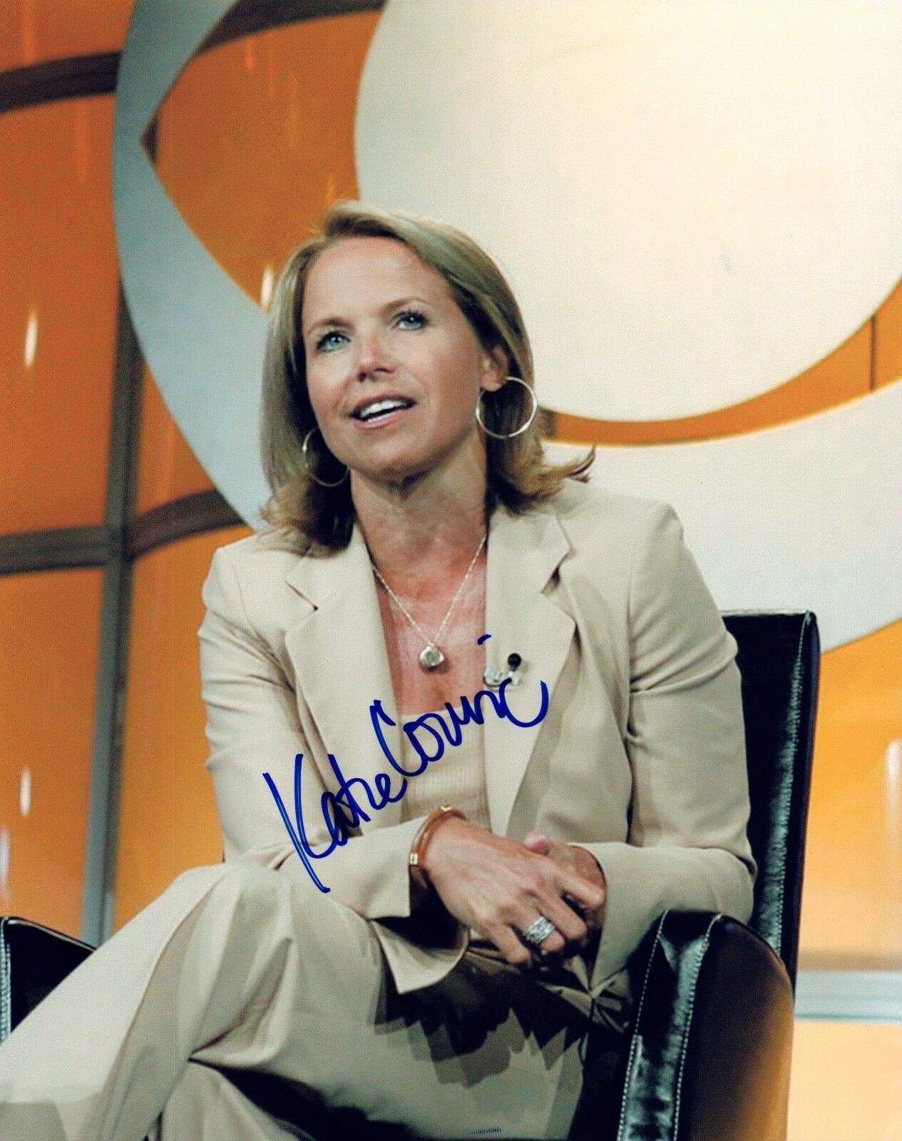 Katie Couric Signed Autographed 8x10 Photo Poster painting COA AB