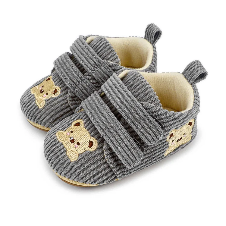 Baby Embroidered Bear Cute Floor Pre-walker Shoes