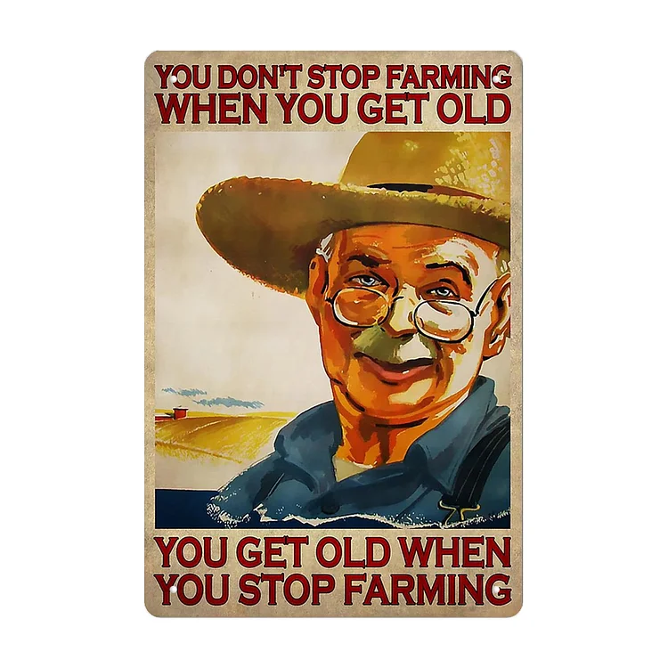 Vintage Old Man - Vintage Tin Signs/Wooden Signs - 8*12Inch/12*16Inch