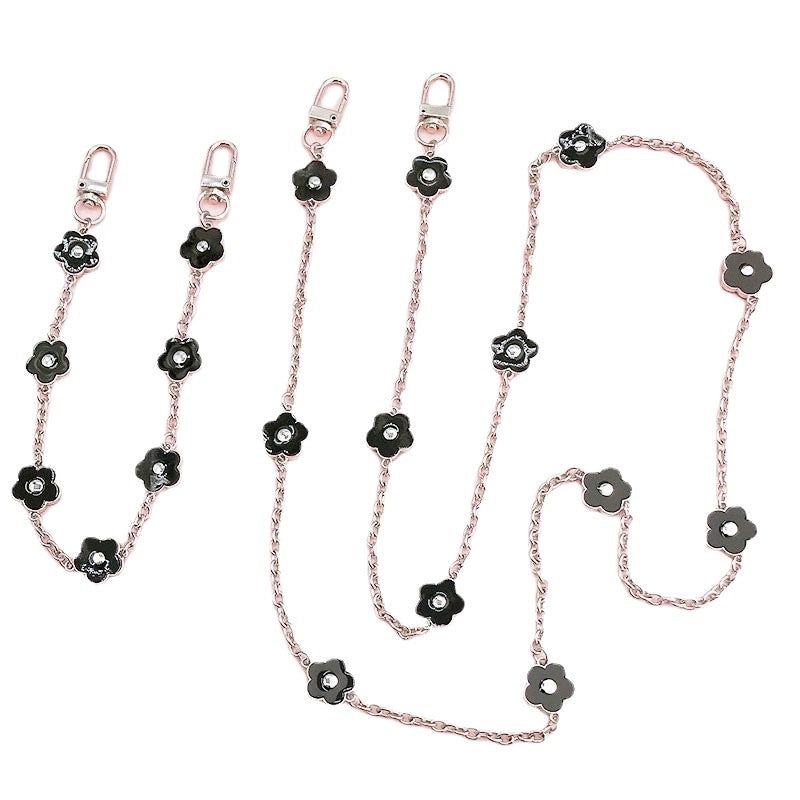 Lady Flower Alloy Chain Mobile Phone Chain