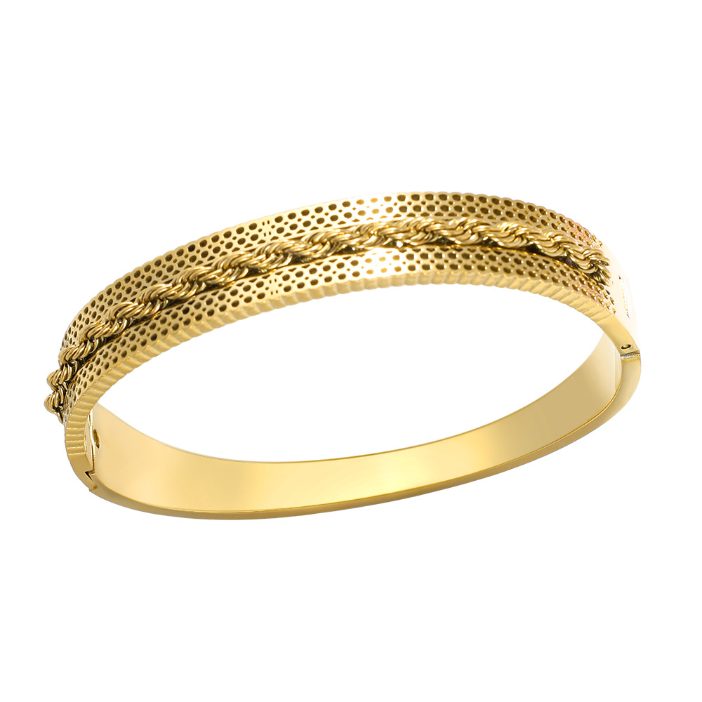 Mature Women Titanium Steel Bracelet