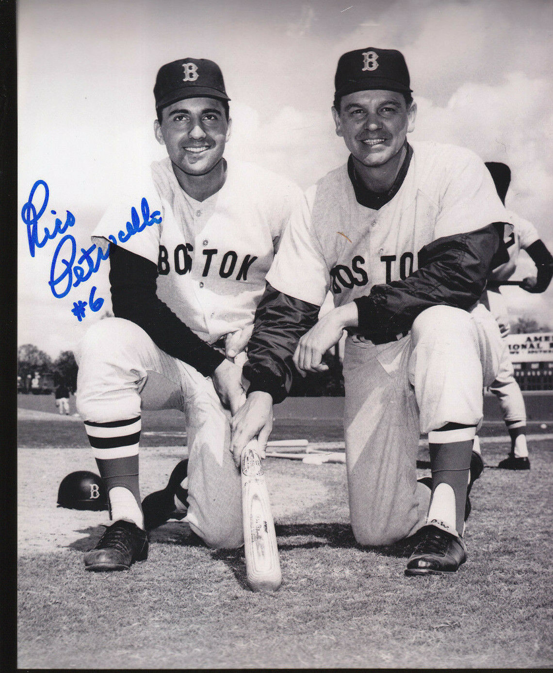 RICO PETROCELLI AUTOGRAPH SIGNED 8X10 Photo Poster painting COA BOSTON RED SOX W DICK WILLIAMS