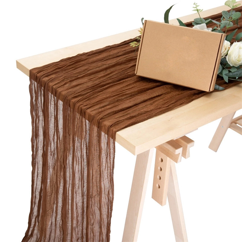 Vacation Solid Color Polyester Table Runner