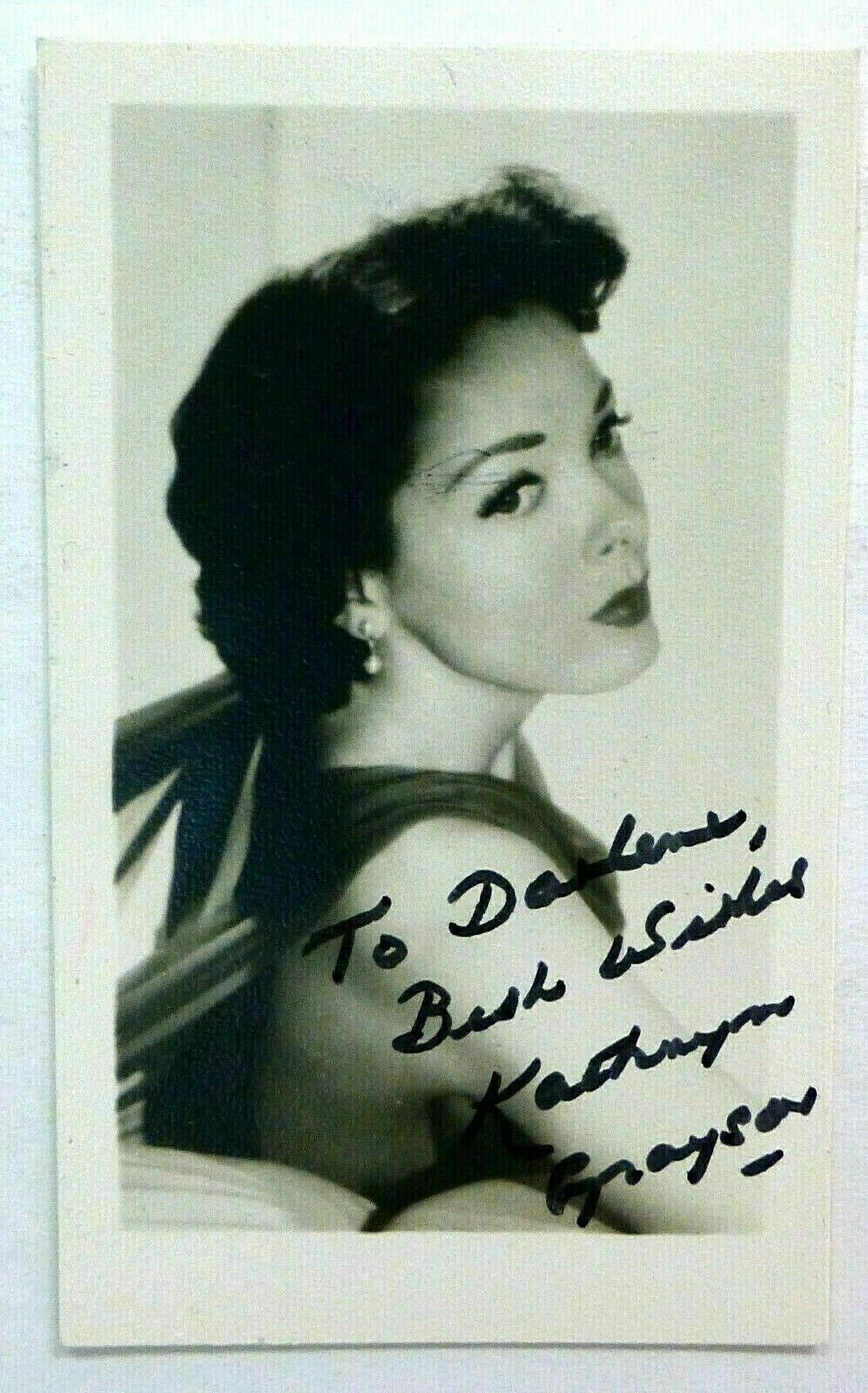 KATHRYN GRAYSON Autographed 2X4 Photo Poster painting PC113 MGM Musical Actress