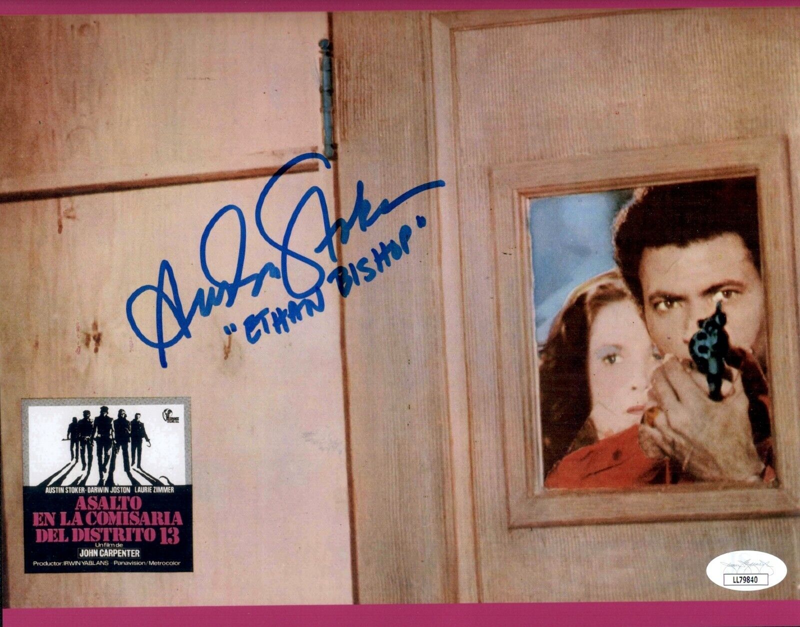 AUSTIN STOKER Signed ASSAULT ON PRECINCT 13 Photo Poster painting 8x10 Autograph JSA COA Cert