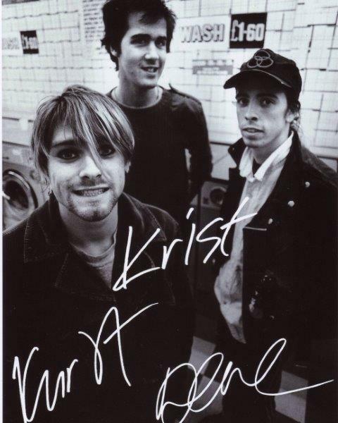 REPRINT - NIRVANA Kurt Cobain - Dave Grohl - Autographed Signed 8 x 10 Photo Poster painting