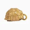 Pure copper bell tortoise shell keychain pendant good luck