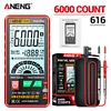 Portable Multimeter Auto Range 6000 Counts Capacitor Tester for Ohm Hz (Red)