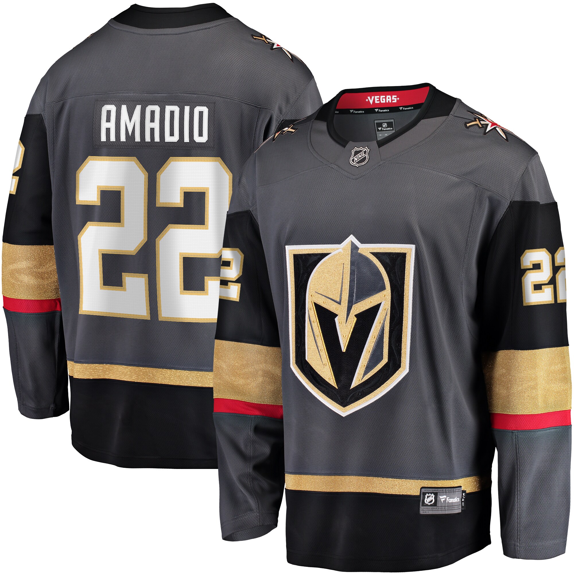 Michael Amadio Vegas Golden Knights Fanatics Alternate Breakaway   Jersey &ndash; Gray mysite