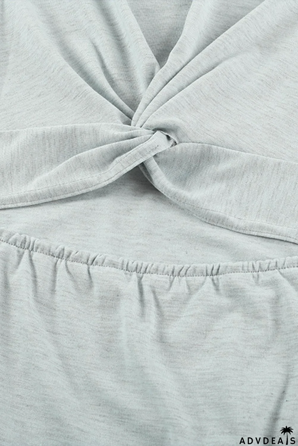 Burgundy Crew Neck Sleeveless Twist Hollow-out Bodycon Mini Dress