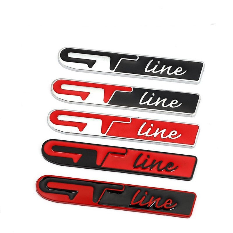 Alloy GT LINE Emblem Badge Sticker for KIA Forte Optima Stinger Sorento K5 voiturehub dxncar