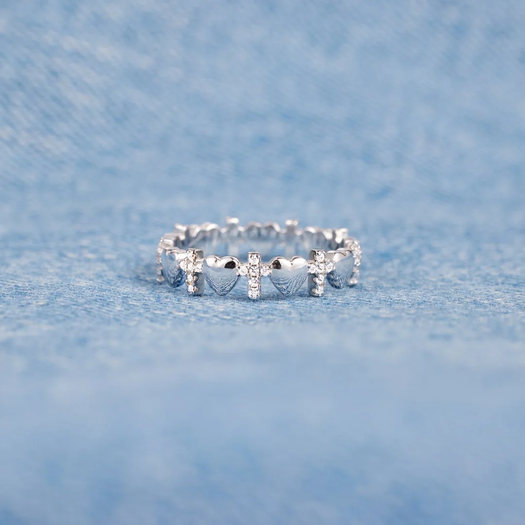 Pray Through It Heart Cross Band