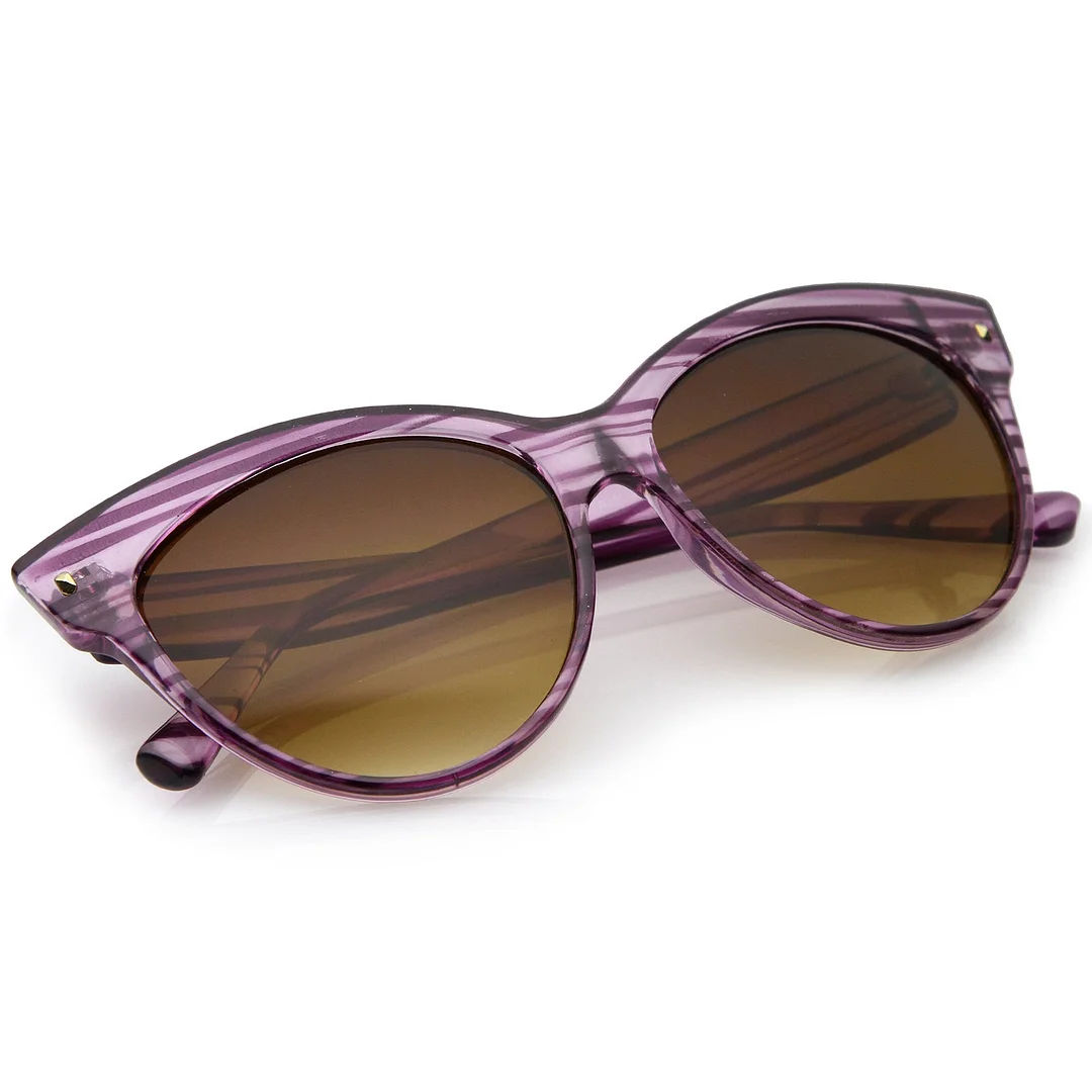 Women's Mod Oversize Horn Rimmed Cat Eye glasses 52mm