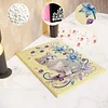 DIY Pearl Painting Flowers Cat for Home Wall Decor with Frame(40x30cm)