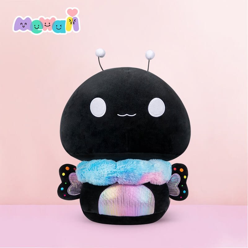 Mewaii® Rainbow Butterfly Kawaii Plush Pillow Squish Toy Mushroom Family For Gift