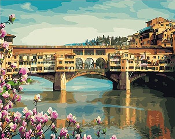 

Ponte Vecchio River – Paint By Numbers - 40*50CM, 501 Original