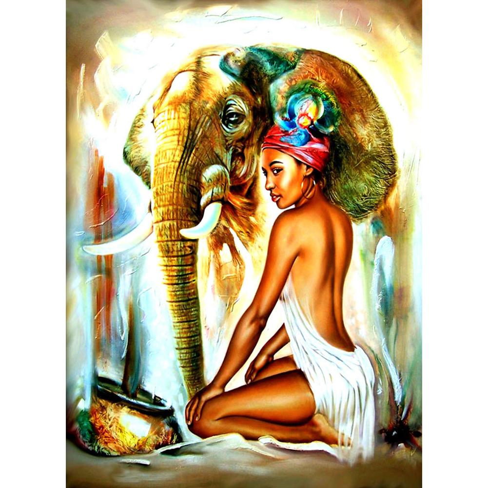 

Lady Elephant-Round Drill Diamond Painting-30*40CM, 501 Original