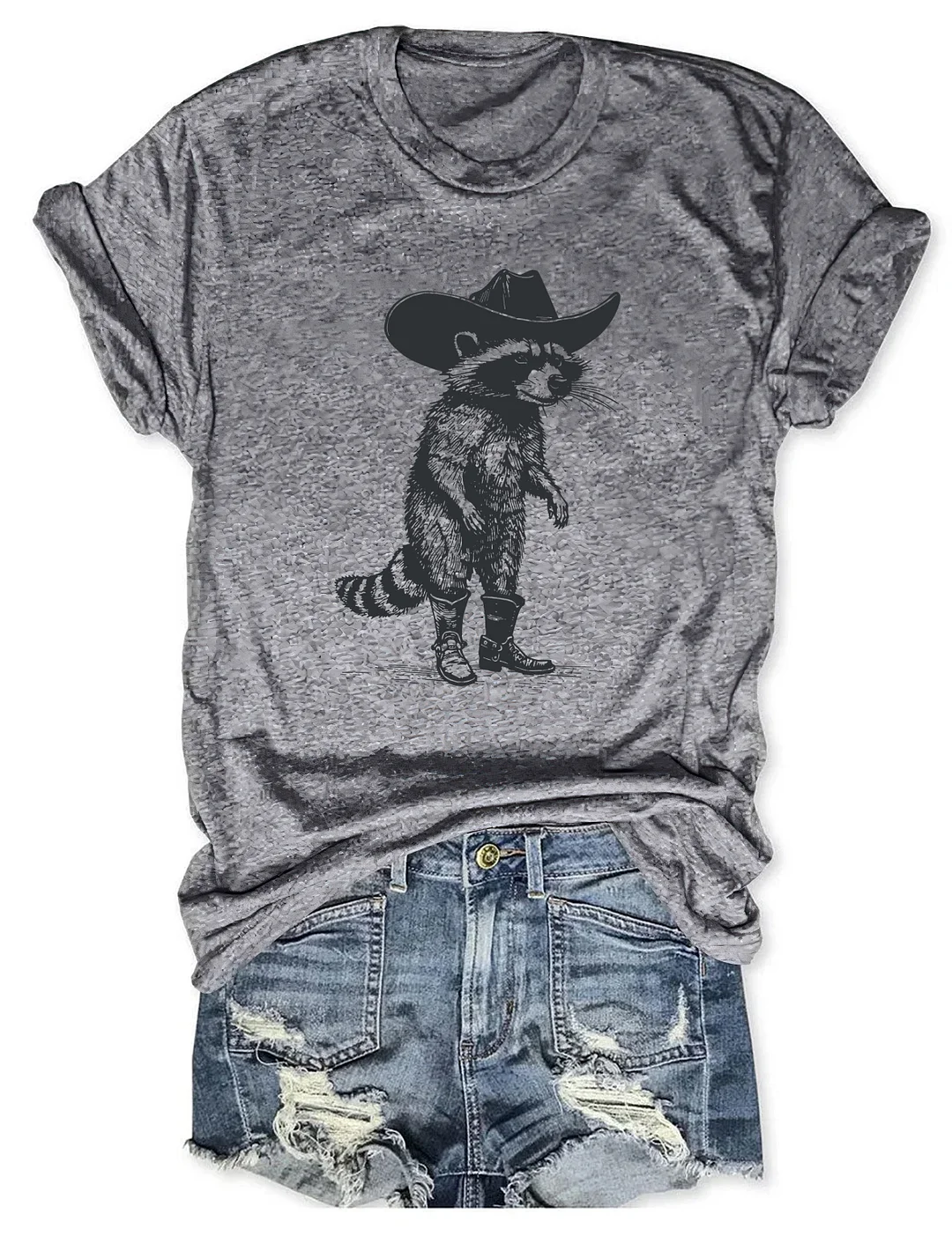 Vintage Cowboy Racoon T-Shirt