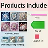 6Pcs DIY Mandala Flower Diamond Painting Greeting Card