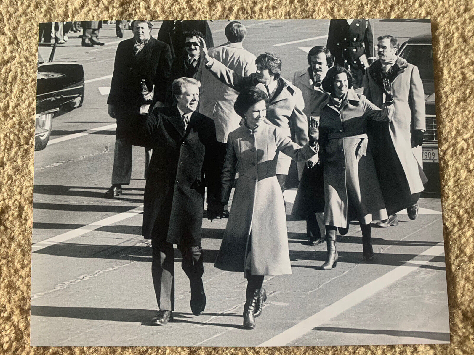 Jimmy & Rosalynn Carter President 8x10 B&W Promo Photo Poster painting #2