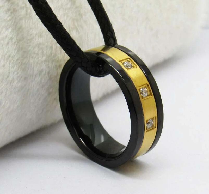 6MM 8MM Mens Women Tungsten Gold Silver Crystal Wedding Bands Two Tone 3 CZ Stone Promise Marriage Couple