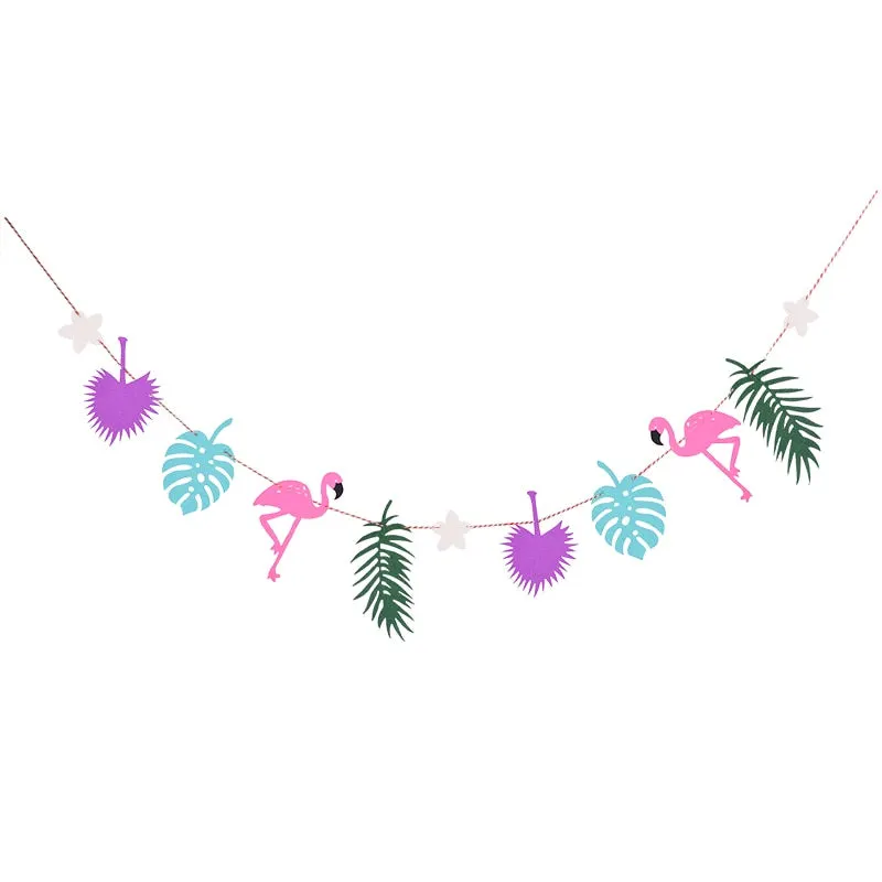 Hawaii Party Luau Flamingo Party Flamingo Banner Garland Decoration Pineapple Summer Party Birthday Hawaiian Party Decoration