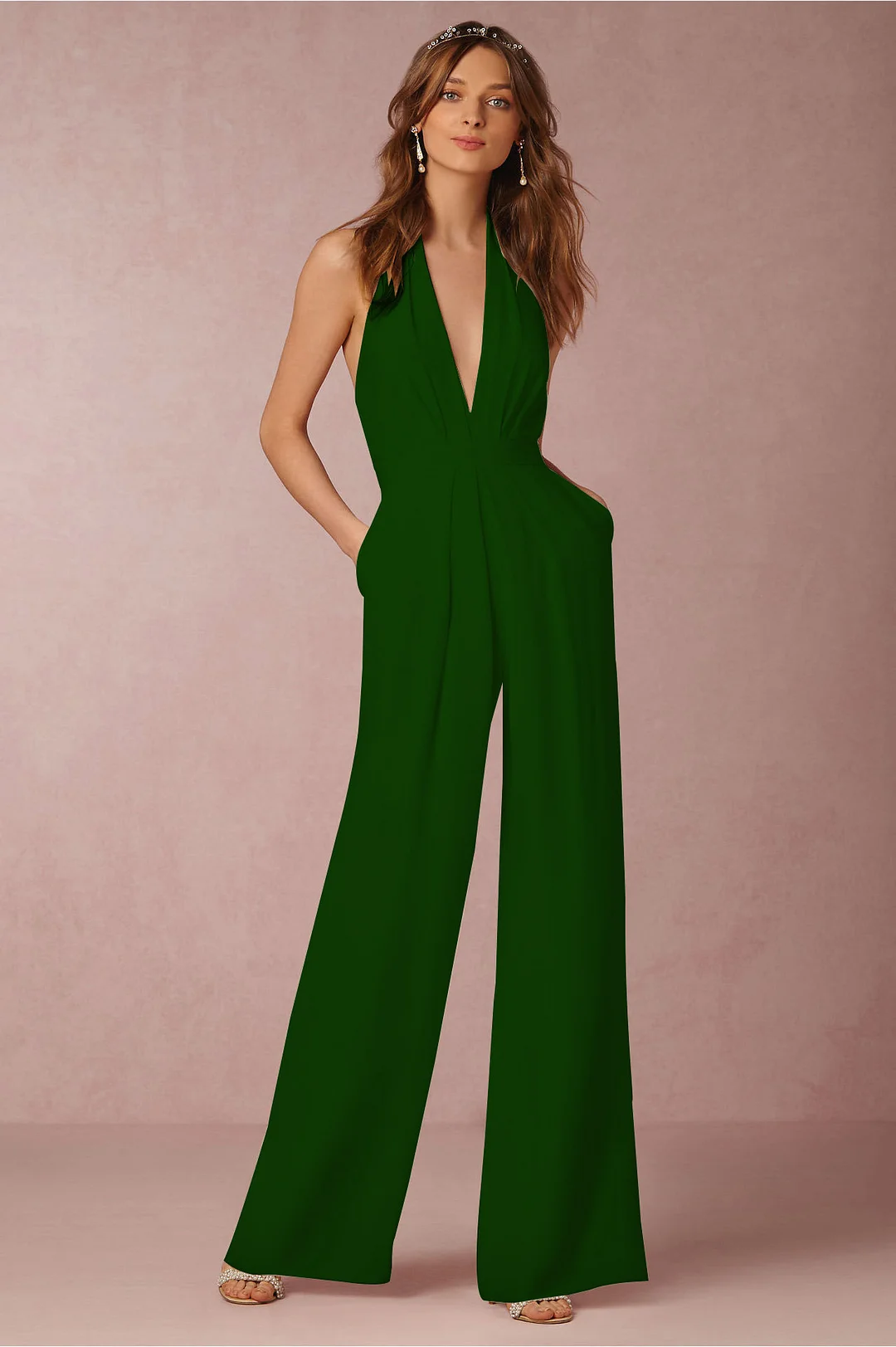 Uveng Uveng Spring Casual Jumpsuit Ebay Sexy Sleeveless Hanging Neck Jumpsuit