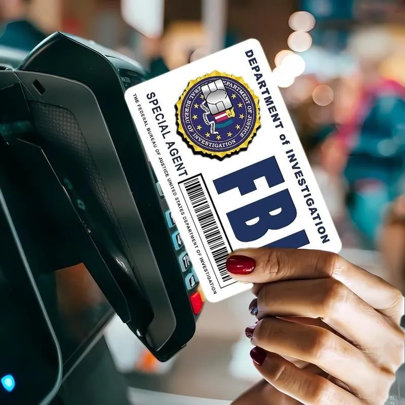 🔥Last Day 49% OFF - Secret Agent Card Skins Kit: FBI/ICE Designs  &bull; Cosplay & Gift Stickers