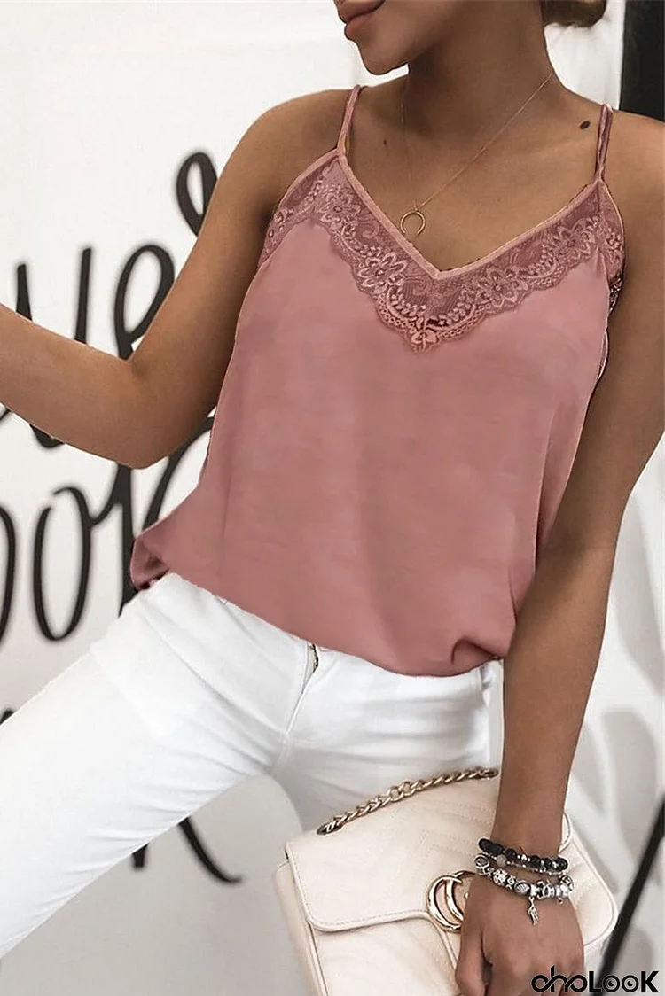 Lace Detail Tank Top