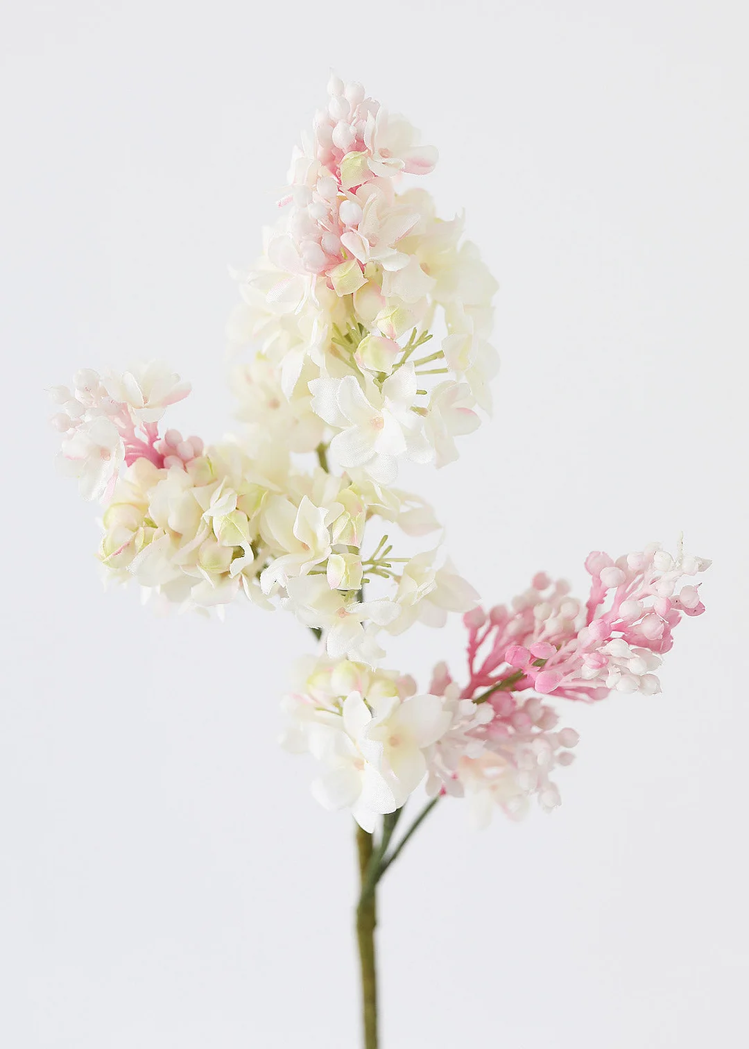 Pink Cream Artificial Lilac Flower - 25"