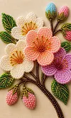 DIY Pearl Painting - Handmade Self - Adhesive Pearls - Flowers